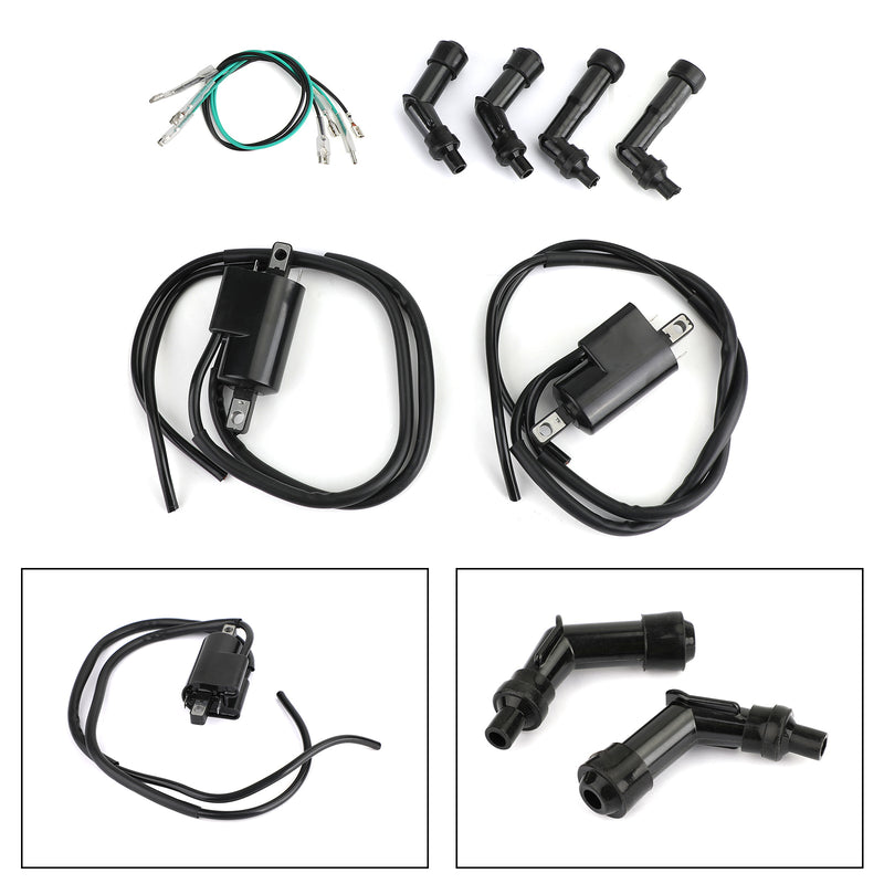 Honda CB350F CB400F CB500 CB550 Ignition Coils and Spark Plug Caps