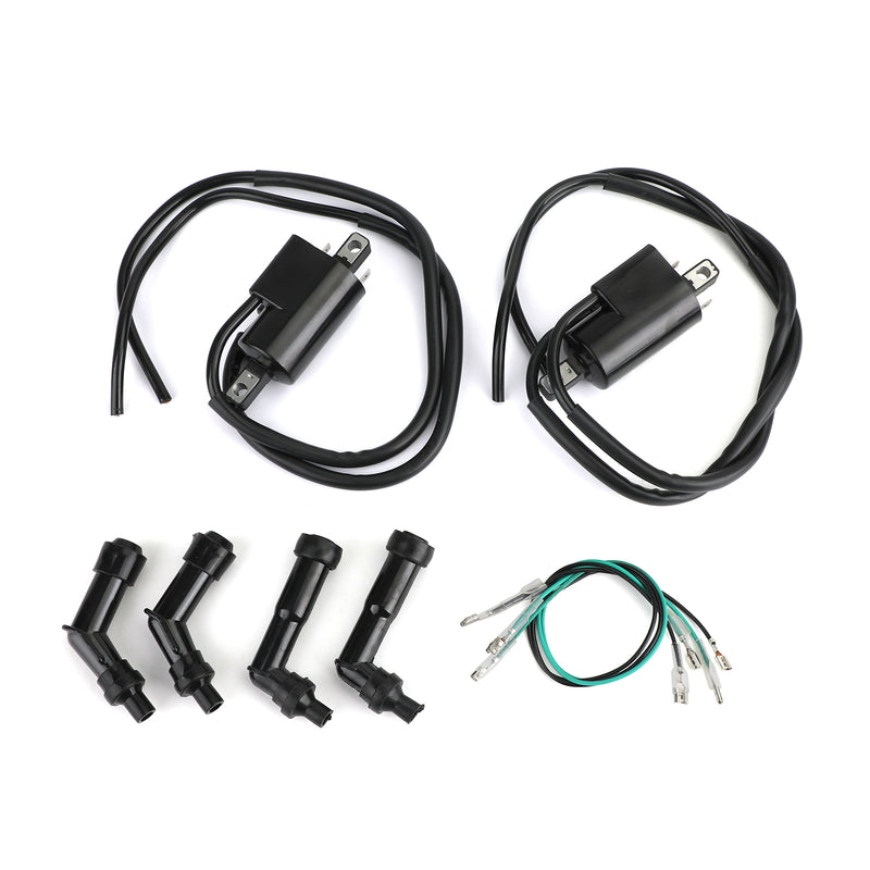 Honda CB350F CB400F CB500 CB550 Ignition Coils and Spark Plug Caps