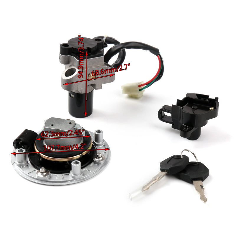 Suzuki GSXR400 GK76A 1990-1995 RF900 1994-1999 Ignition Switch Lock Fuel Gas Cap Set