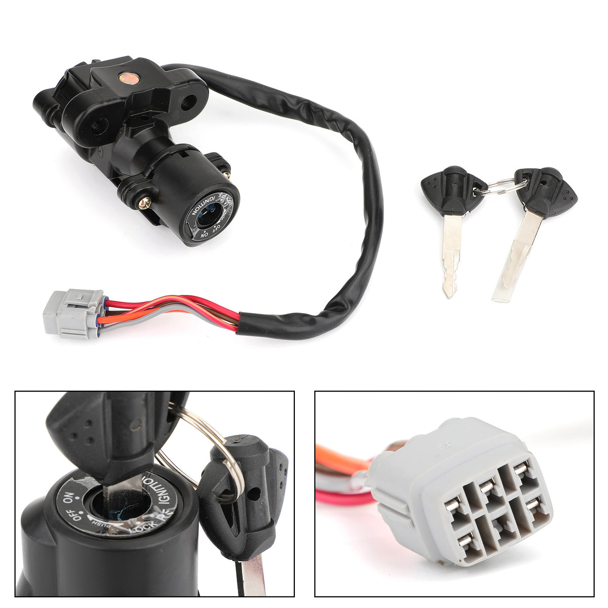 Suzuki GSXR 600/750/1000 37100-41G10 37100-41G11 Ignition Switch Lock & Keys