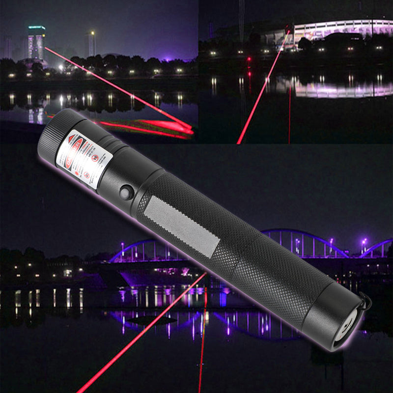 200 Miles 650nm Red Laser Pointer Pen Visible Beam Light Lazer + 18650 + Charger