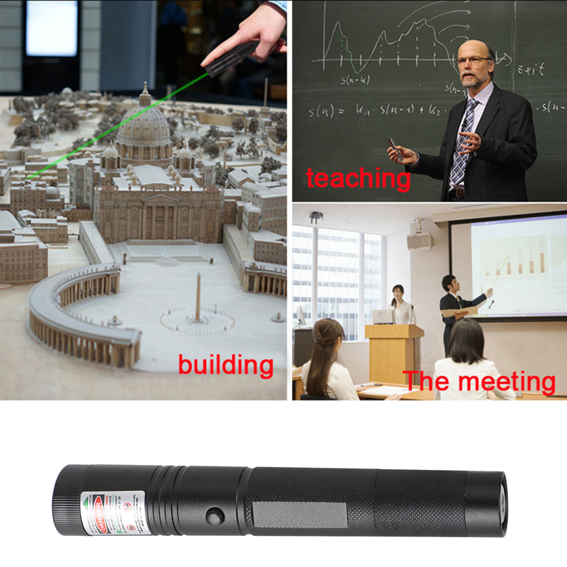 900Miles Green Laser Pointer Pen Visible Beam 18650 Torch Lazer Lamp 532nm