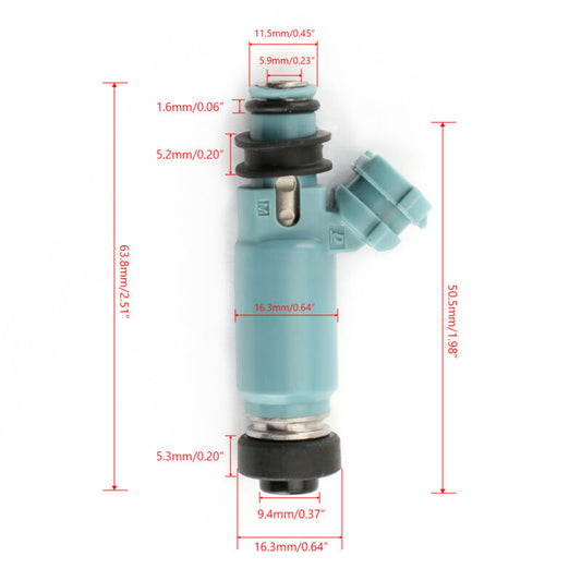 ModifIed Impreza WRX 2002-2005 4PC 195500-3920 850cc Fuel Injectors