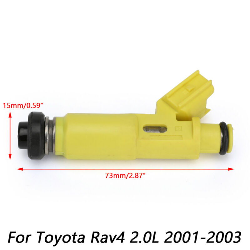 23250-28050 2001-2003 Toyota Rav4 2.0L 4PCS Flow Matched Fuel Injector
