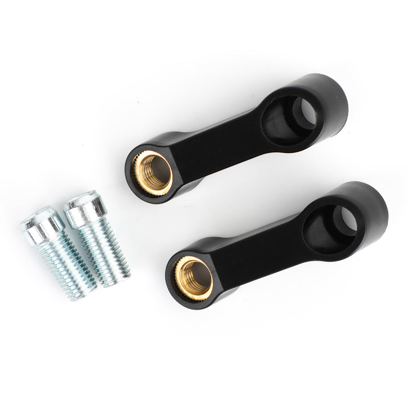 for Honda Motorcycle Mirror Extender Riser Extension Bracket Black 10mm M10
