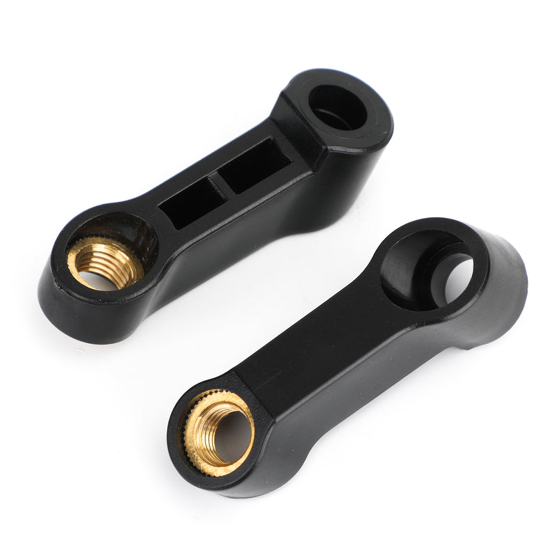 for Honda Motorcycle Mirror Extender Riser Extension Bracket Black 10mm M10