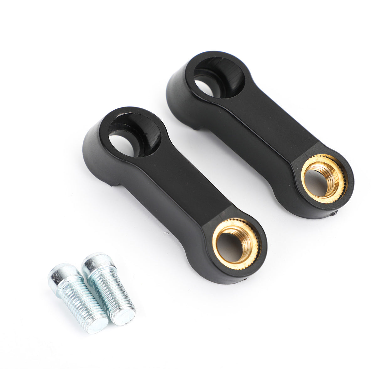 for Honda Motorcycle Mirror Extender Riser Extension Bracket Black 10mm M10