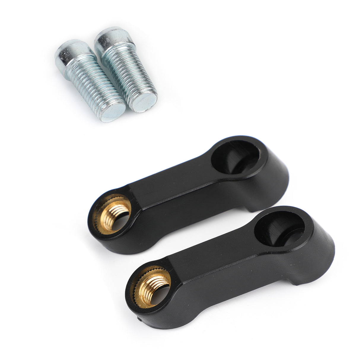 for Honda Motorcycle Mirror Extender Riser Extension Bracket Black 10mm M10