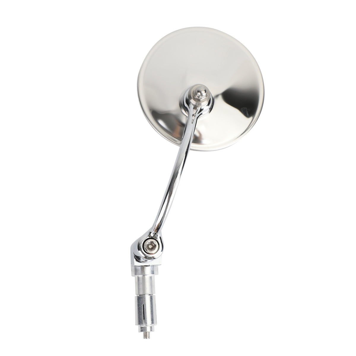Motorcycle Chopper Cafe Racer Chrome Round Rearview Mirrors Bar End Mirror
