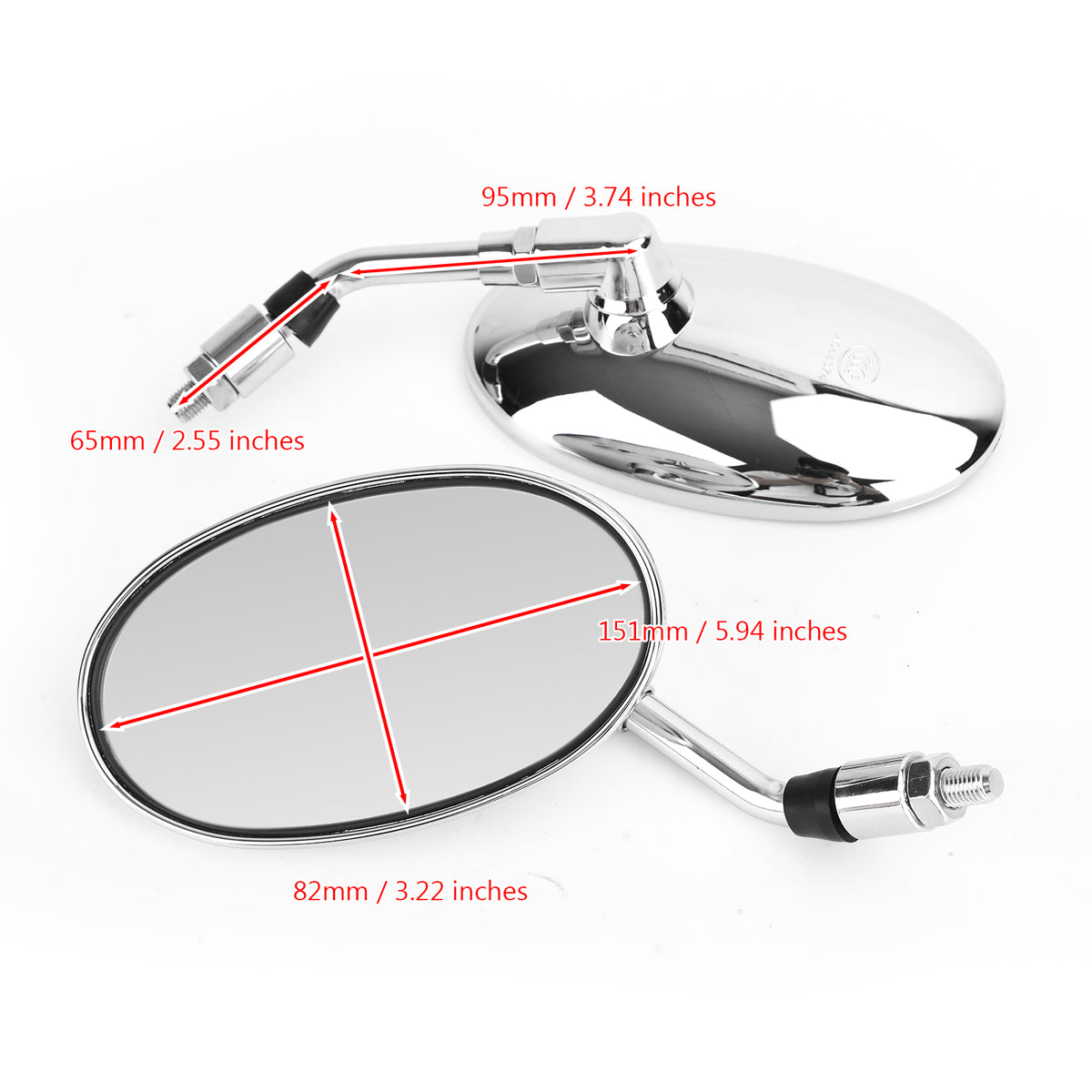 for Honda Shadow VT VT1100 VT750 VT600 VF750 Magna 750 Areyourshop Rearview Side Mirrors