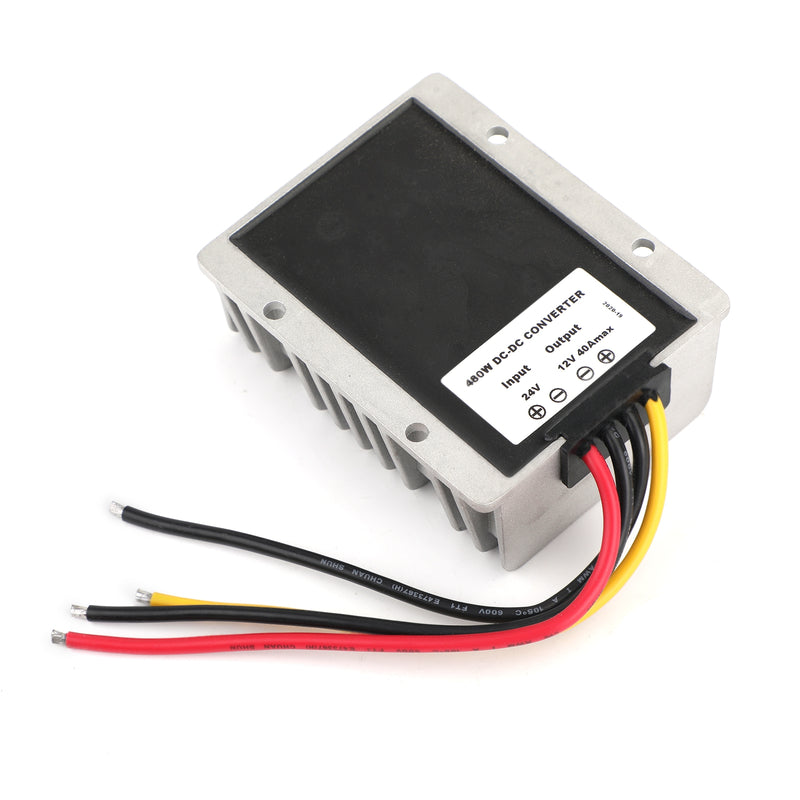 WaterProof 24V to 12V 40A 480W Step Down DC/DC Power Converter Regulator