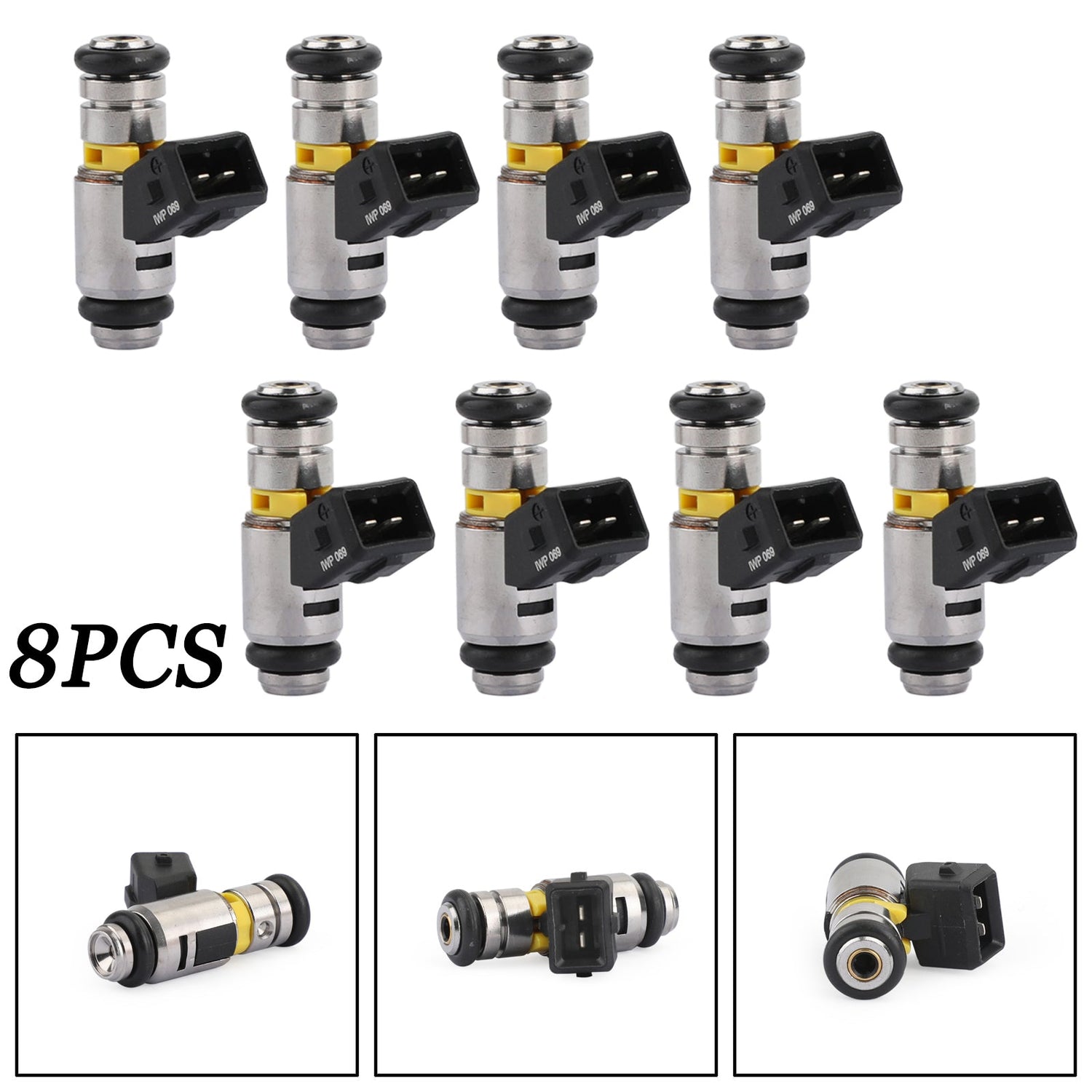 8PCS WP069 861260T Fuel Injectors For Harley Davidson Fiat Marine Mercruiser
