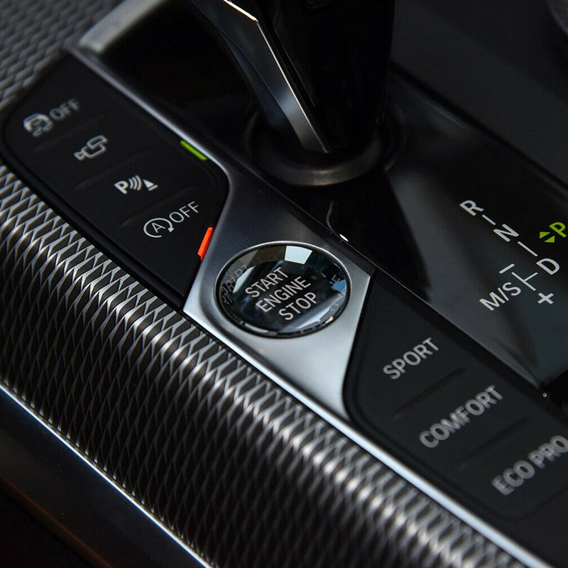 BMW F Chassis F30 F10 Crystal Black Engine Start Stop Switch Button Cover