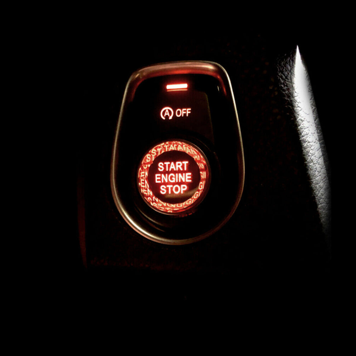 BMW F Chassis F30 F10 Crystal Black Engine Start Stop Switch Button Cover