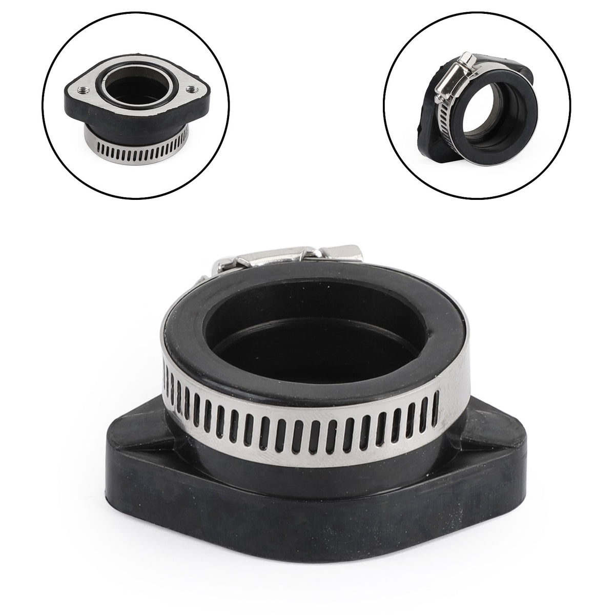 VM24 PE26 PE28 PWK 28mm Carburetor Intake Adapter Flange Manifold w/Clamp