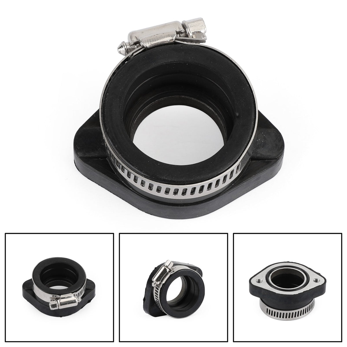 VM24 PE26 PE28 PWK 28mm Carburetor Intake Adapter Flange Manifold w/Clamp