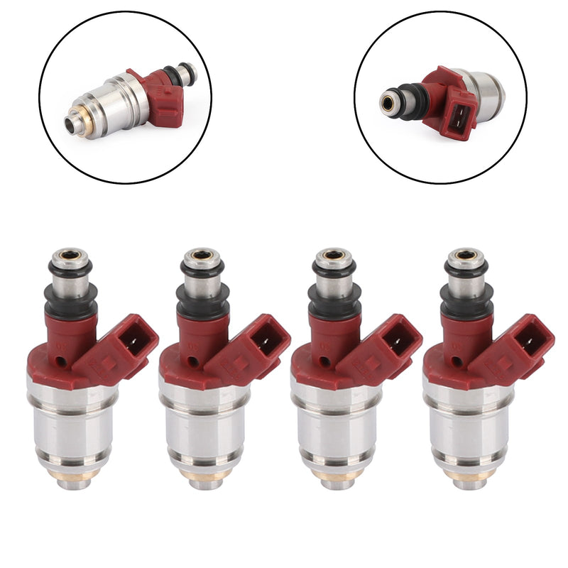 1990-1995 Nissan Pickup D21 2.4L I4 4PCS Fuel Injectors 16600-86G00
