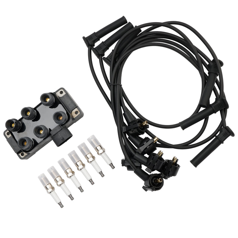 1994-2010 Mazda B4000 V6 4.0l Ignition Coil+6 Spark plug+6 Wire FD480 DG452