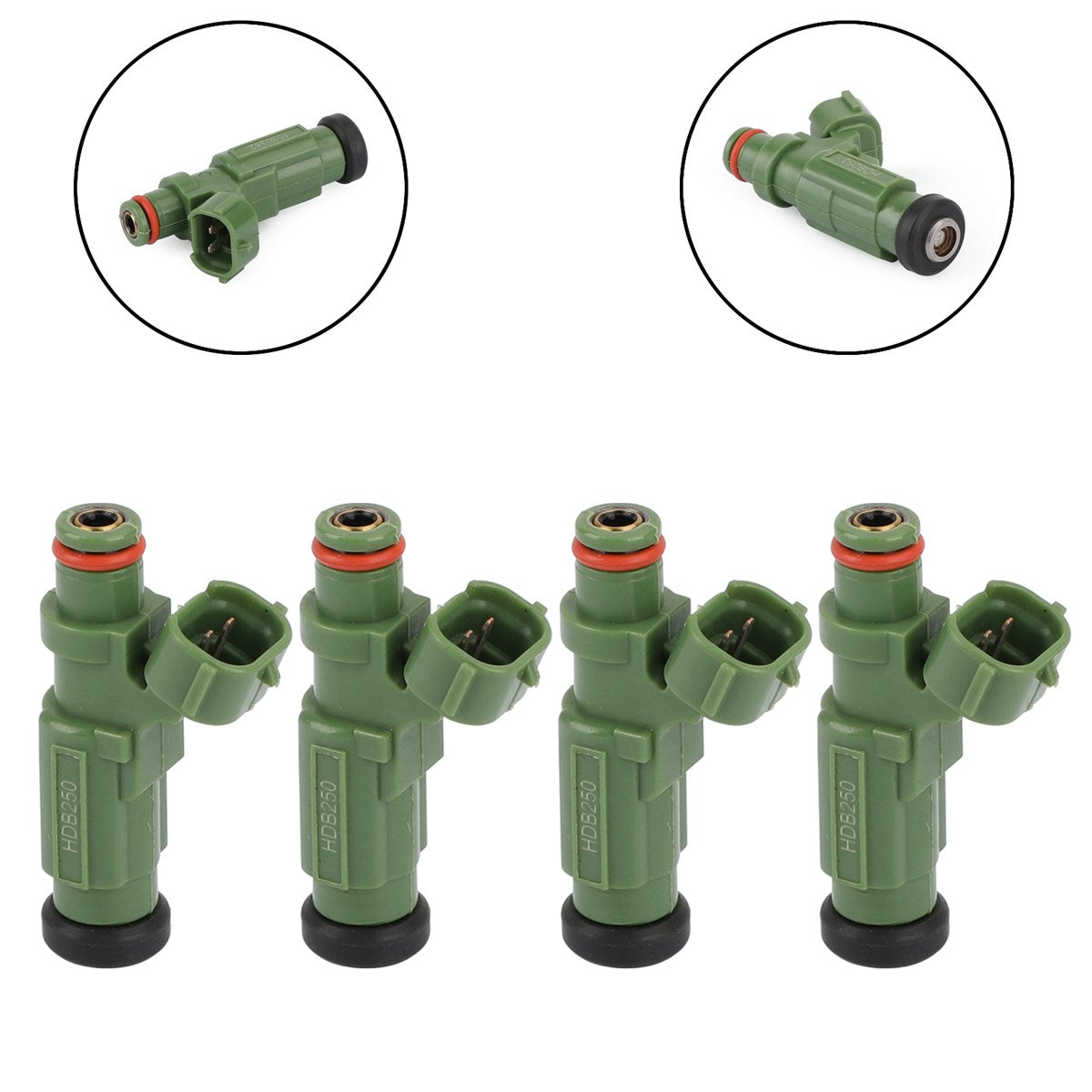 2004-2007 Mitsubishi Lancer 2.0L L4 HDB250 4PCS Fuel Injectors