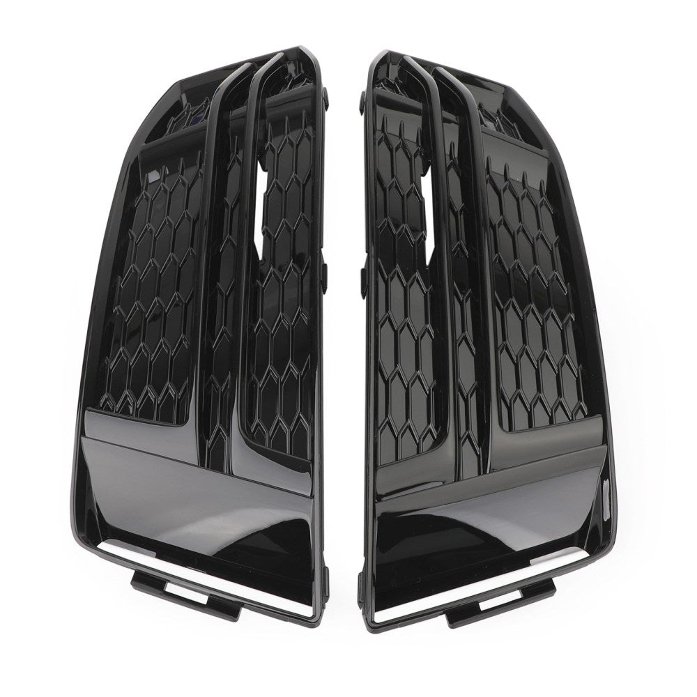 2016-2018 Audi A4 B9 S-LINE Pair Front Fog Light Cover Bumper Grill