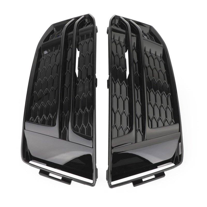 2016-2018 Audi A4 B9 S-LINE Pair Front Fog Light Cover Bumper Grill