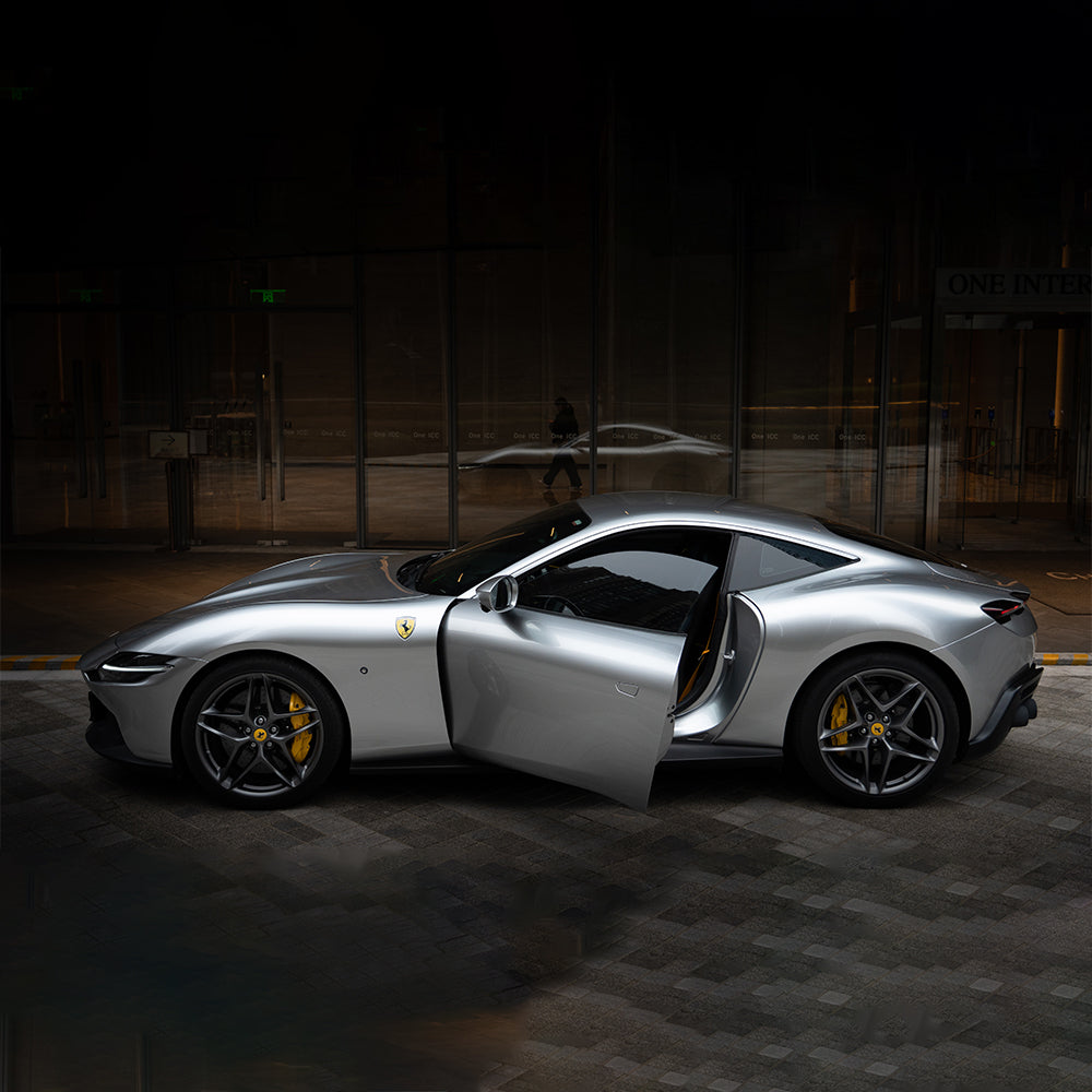 Liquid Metal Stellar Silver PET Car Wrap Film High Gloss Vehicle Wrap