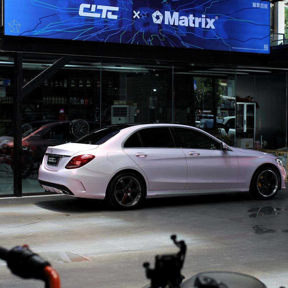 Bloom Pearl Pink PET Car Wrap Film High Gloss Vehicle Wrap