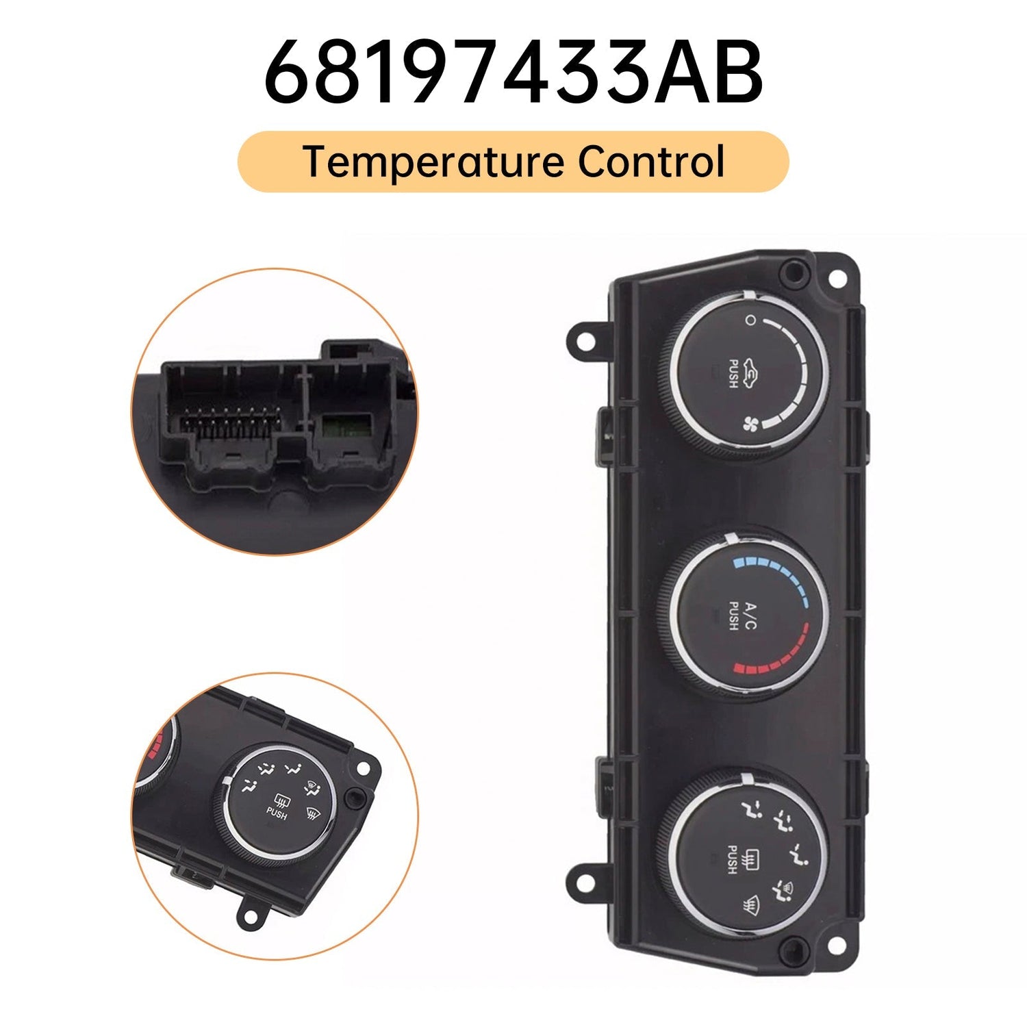 2014-2017 for Jeep for Wrangler 68197433AB 68197433AA Temperature Control With A/C Features
