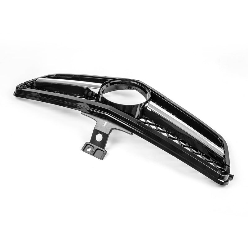 Benz W204 C-Class 2008-2014 ABS Gloss Black Chrome Front Bumper Grill