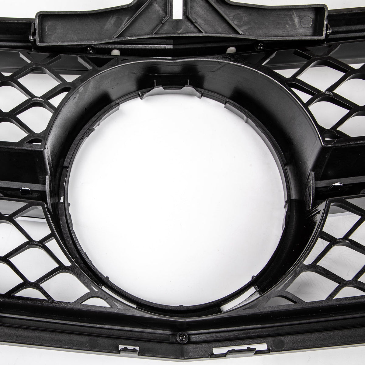 Benz W204 C-Class 2008-2014 ABS Gloss Black Chrome Front Bumper Grill