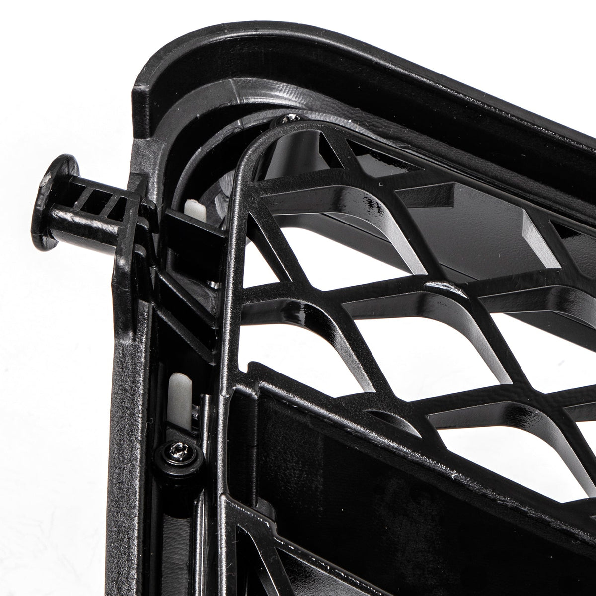 Benz W204 C-Class 2008-2014 ABS Gloss Black Chrome Front Bumper Grill