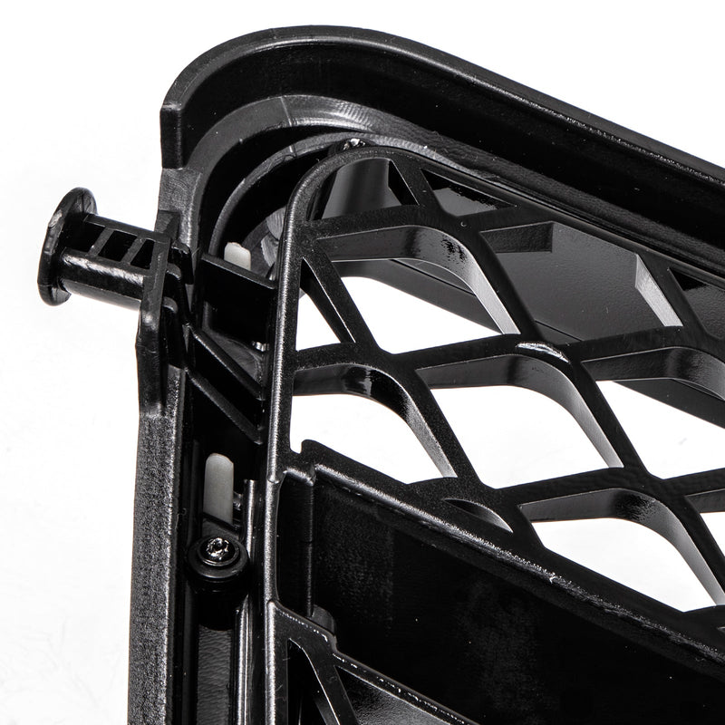 Benz W204 C-Class 2008-2014 ABS Gloss Black Chrome Front Bumper Grill