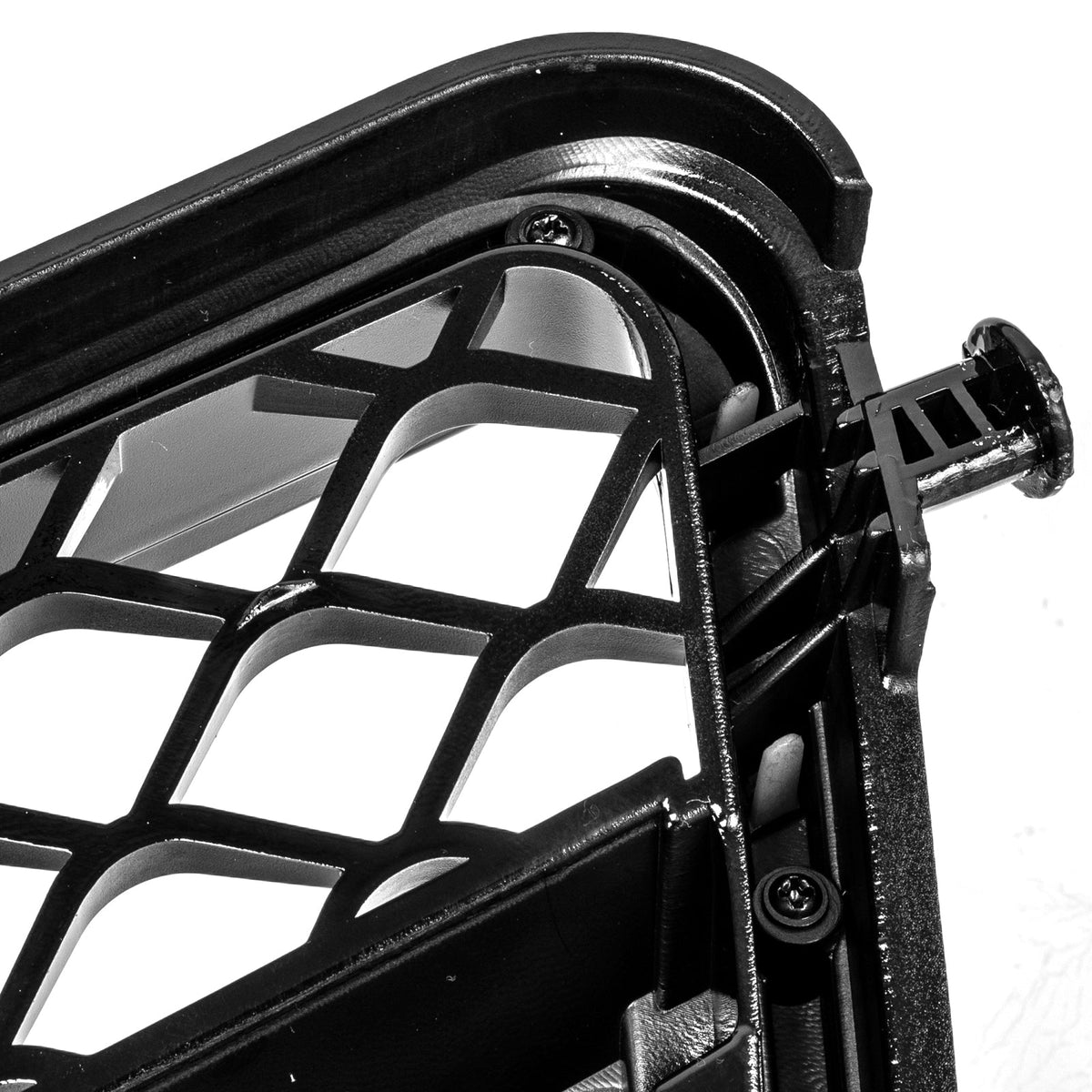 Benz W204 C-Class 2008-2014 ABS Gloss Black Chrome Front Bumper Grill