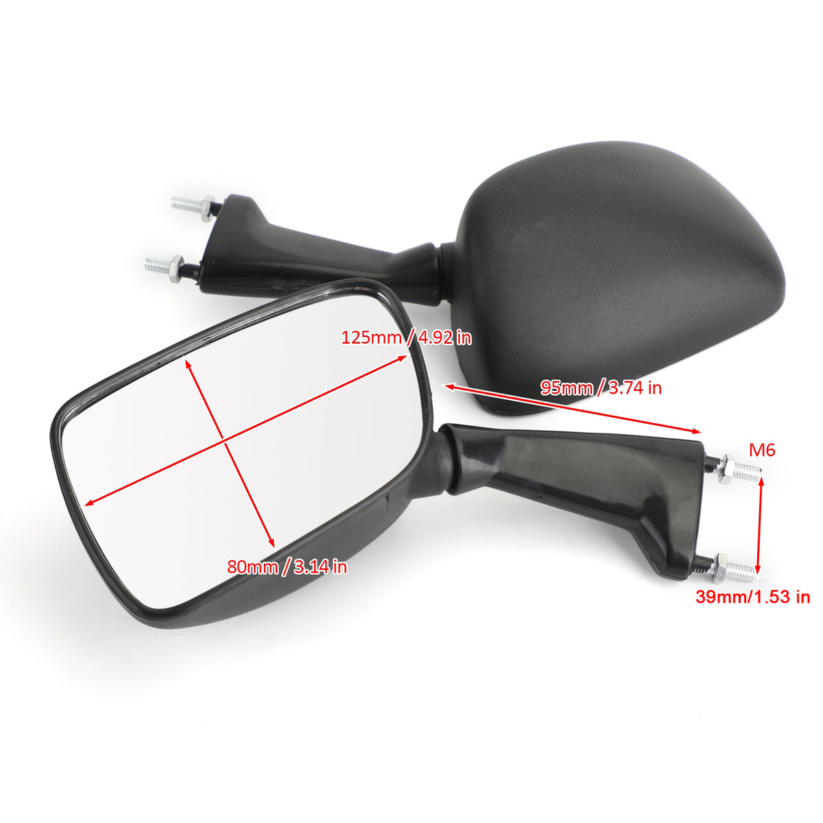 for Yamaha TZM150 TZR250 3XV V2 1990-1995 Rearview Side Mirrors