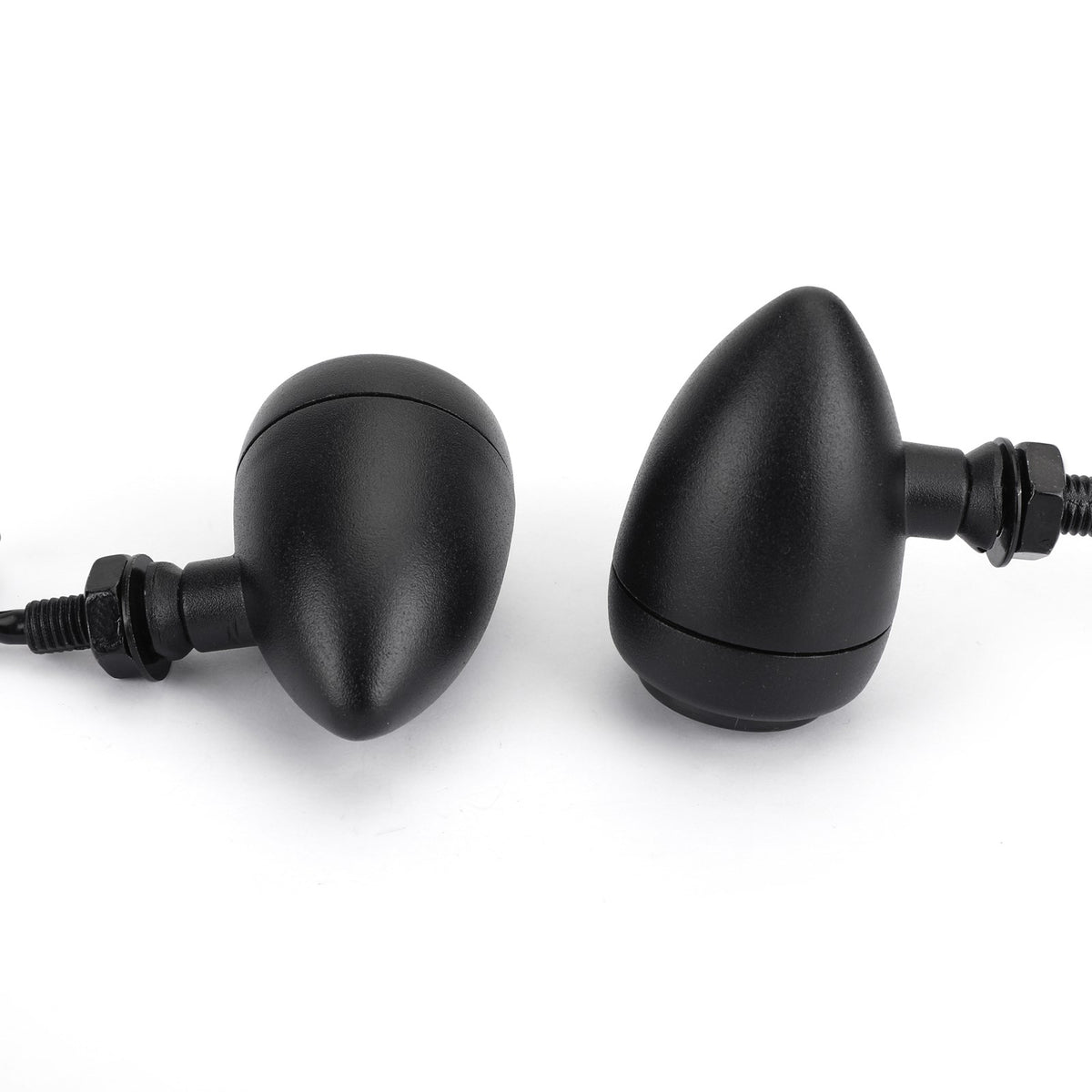 Hy Chopper Cafe Racer Black UK LED Motorcycle Bullet Turn Signals Indicators