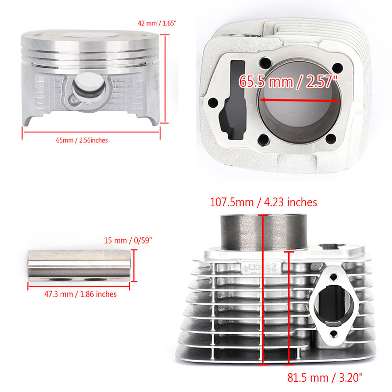 Honda CRF230F 2003-2019 CRF230L 2008-2009 12100-KFB-000 65.5mm Cylinder Piston Kit
