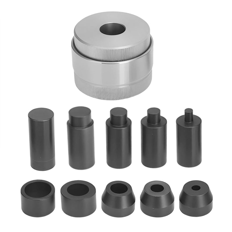 Coin Ring Hole Punch Tool Kit Self-Centering with 5 Punch Sizes No Spacers Hole punch sizes 1/4" 3/8" 1/2" 5/8" 3/4" Coin Ring Making Tools Jewelry Crafting