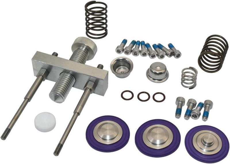 2PCS Fuel Rail Air/Fuel Regulator 8M6002988+1PCS Tracker Diaphragm 804533+Diaphram Tool KiT+Spring kit Fits Mercury Optimax 2.5L 3.0L Engines Replace 8M6002988 804533 91-889431