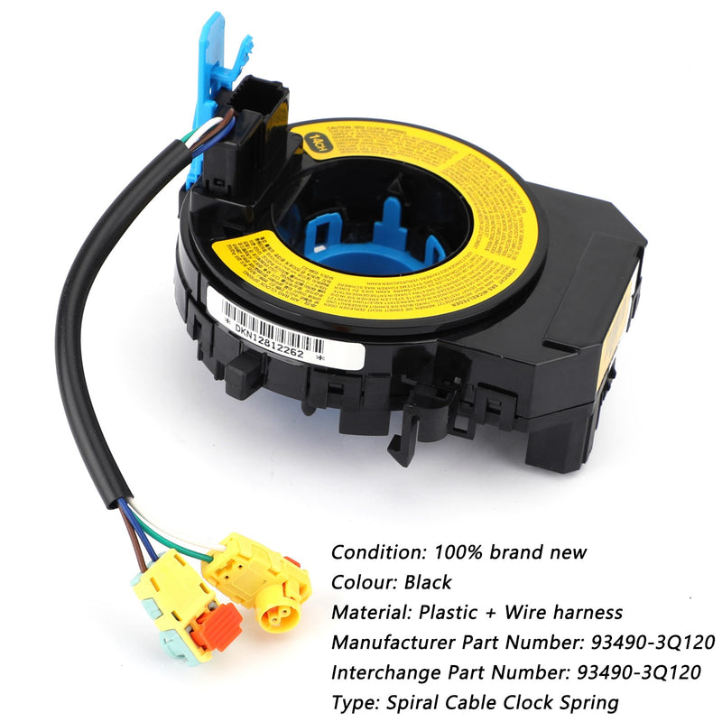 Hyundai Elantra Sonata 93490-3Q120 Airbag Squib Spiral Cable Clock Spring