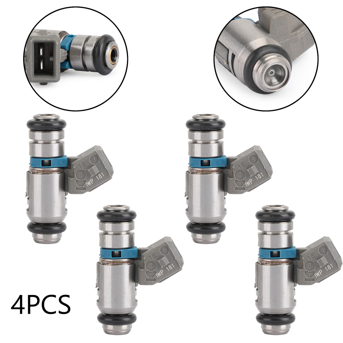 For Harley Sportster Custom XL 1200C Silver 4PCS Fuel Injectors IWP181