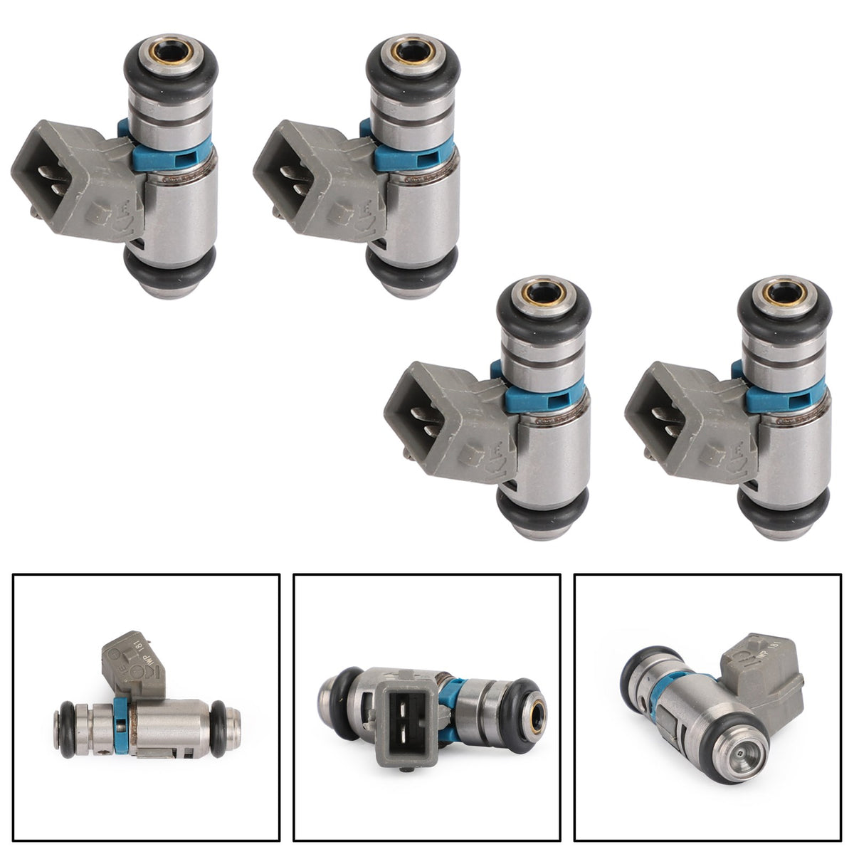 For Harley Sportster Custom XL 1200C Silver 4PCS Fuel Injectors IWP181