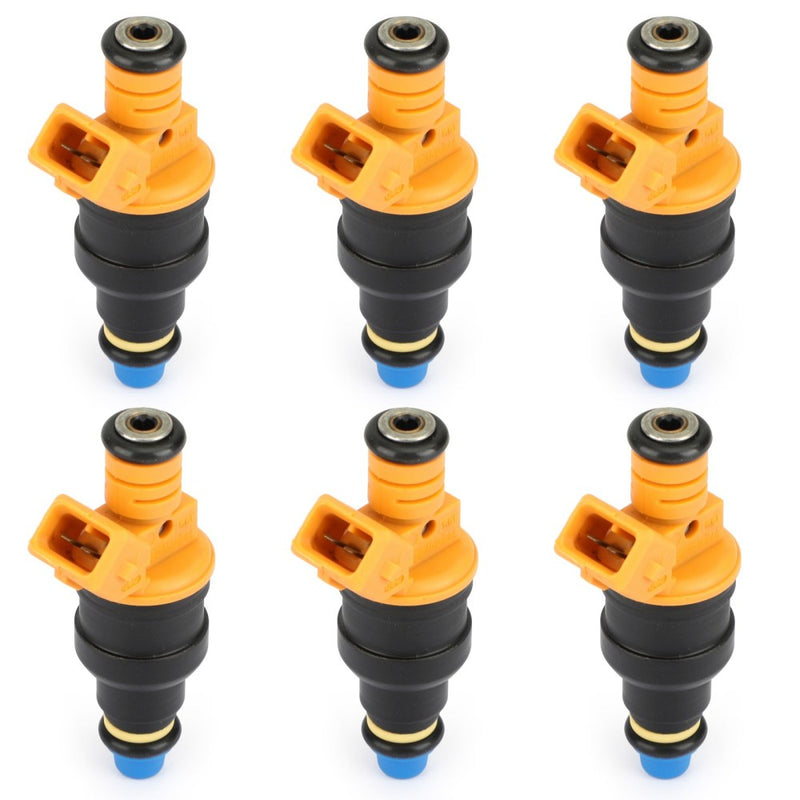 BMW 535 635CSI 735 L6 L7 6PCS Fuel Injector 0280150714 Connectors