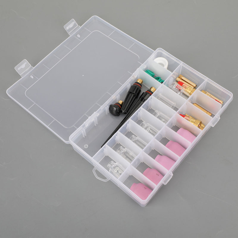 40Pcs TIG Welding Torch Stubby Gas Lens  Glass Cup Kit For WP-17/18/26