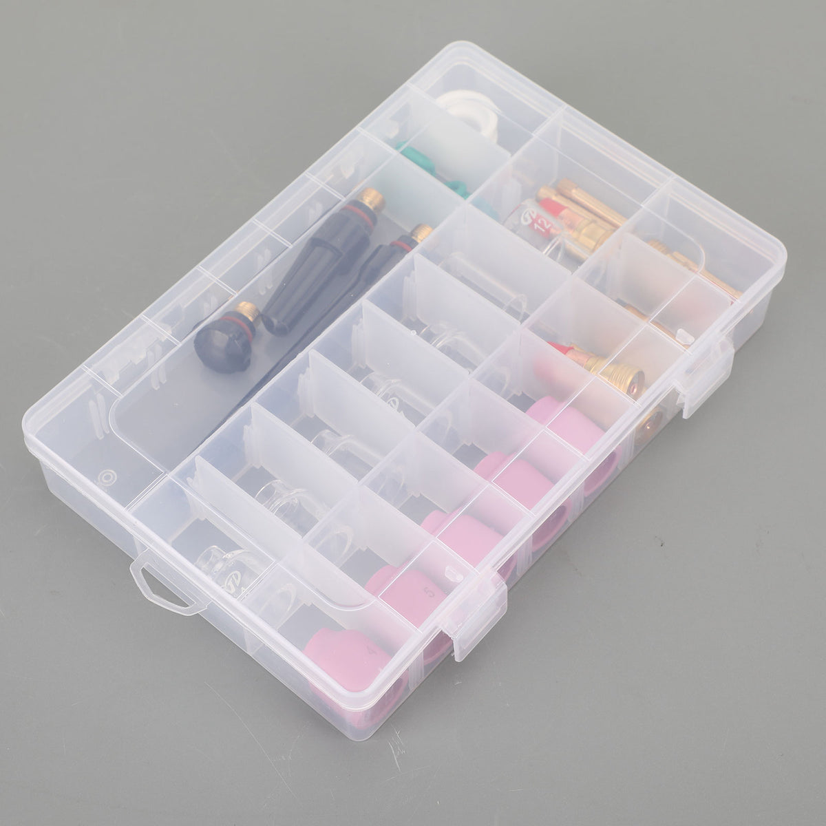 40Pcs TIG Welding Torch Stubby Gas Lens  Glass Cup Kit For WP-17/18/26