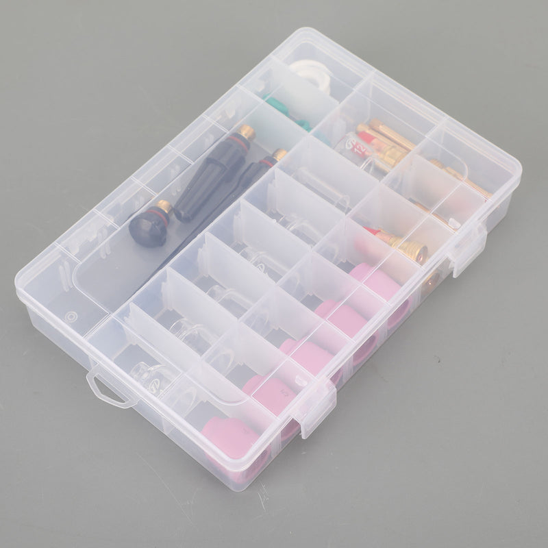 40Pcs TIG Welding Torch Stubby Gas Lens  Glass Cup Kit For WP-17/18/26