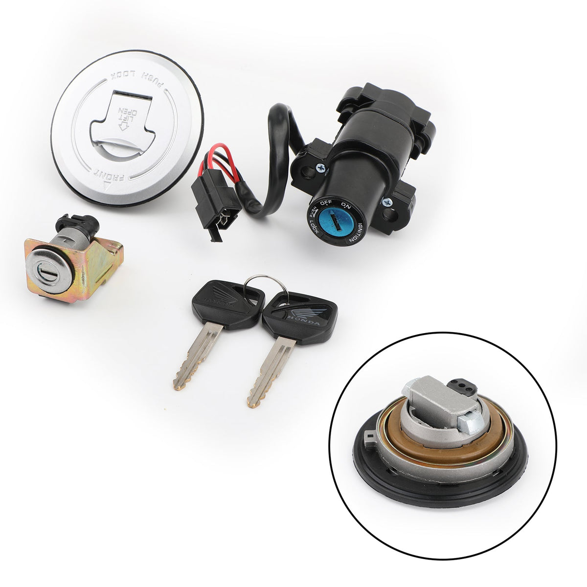 Honda CBR300RA CBR300R CBR250RA CBR250R/R CBR250R 2011-2018 Ignition Switch Fuel Gas Cap Seat Lock Keys Kit