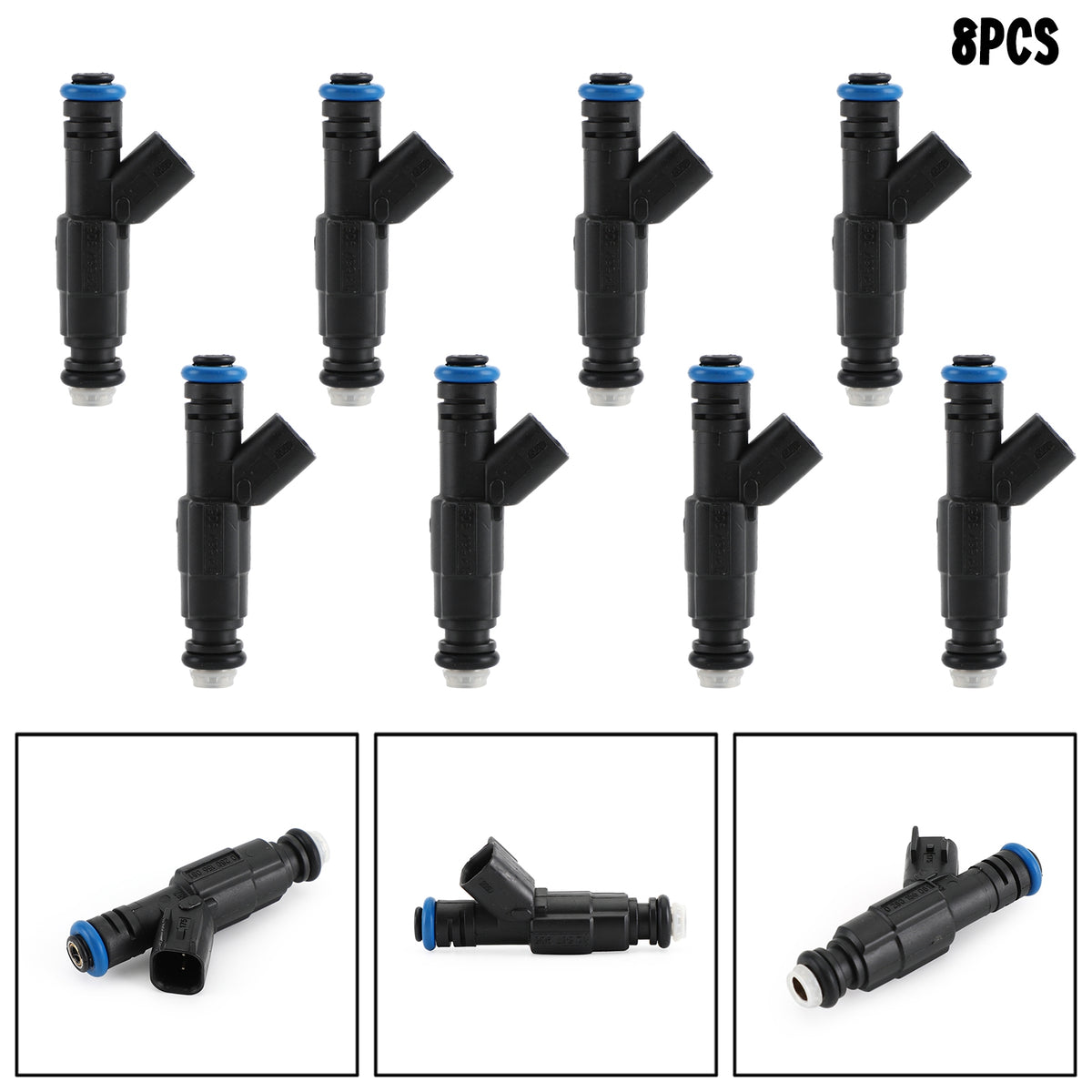 Mercruiser V8 350 MAG 5.0 4.3 6.2 885176 0280156081 8PCS Fuel Injectors