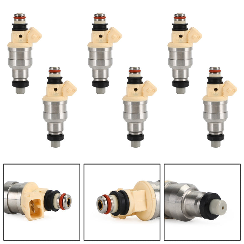 for Mitsubishi Mirage Montero Galant Sigma Eclipse FJ128 6PCS Fuel Injector