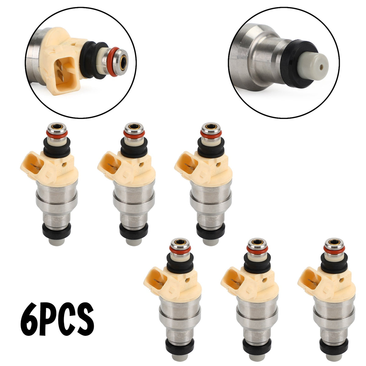 for Mitsubishi Mirage Montero Galant Sigma Eclipse FJ128 6PCS Fuel Injector