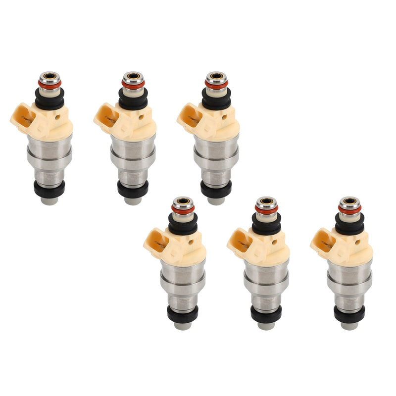 for Mitsubishi Mirage Montero Galant Sigma Eclipse FJ128 6PCS Fuel Injector